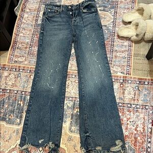 Distressed Free People jeans sz 27 like new